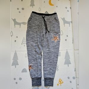 PINK Victoria's Secret Gray Joggers with Star Accents